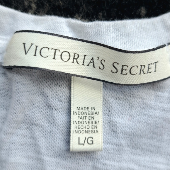 Victoria's Secret White and Pink Women's Tank Top Size L - Picture 3 of 7